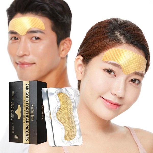 SULADEC Hyaluronic Acid Collagen Forehead Skin Moisturizing Patch, Unisex, Pack