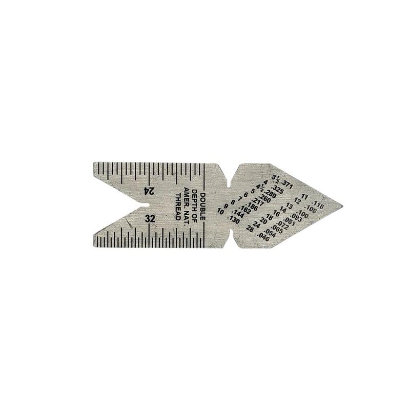 Ullman 60 Degree Center Gage Stainless Steel Lathe Thread Measuring