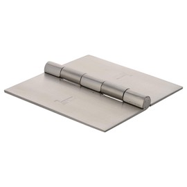 ssiskcon Stainless Steel Weld on Hinge,4'' inch x 4'',Satin Finish,Hgs-404025-32D Door Hinges Welding Heavy Duty.(Set of 2 Pcs),Spun Heads - Pack of 1