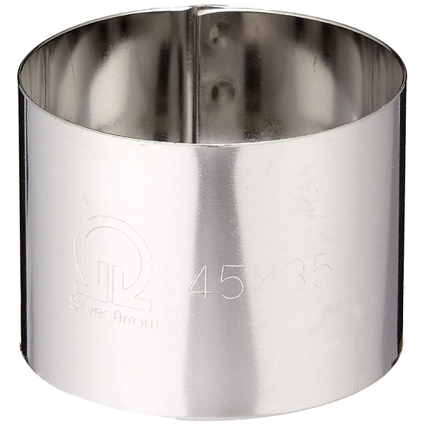 Endoshoji WSL08002 Professional Cellular Ring, Round Shape, Diameter 1.8 x Height 1.4 inches (45 mm) x Height 1.4 inches (35 mm), 18-0 Stainless Steel, Made in Japan