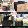 CIVJET Insulated Food Delivery Bag, XXXL Insulated Reusable Grocery Cooler/Hot