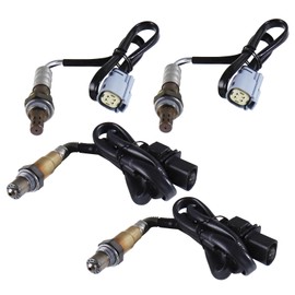 4Pcs Oxygen Sensor Upstream and Downstream 234-5113 234-5076 234-4494 Left Right O2 Sensor Compatible with Ford F-150 2011-2014 5.0L 6.2L
