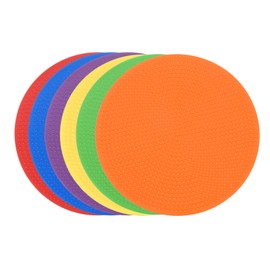 PATIKIL Spot Markers, 4" Set of 6 Non-Slip Floor Dots Agility Markers Field Cone for Gym, Physical Education, Speed Training, Dance, Football, Basketball, 6 Colors
