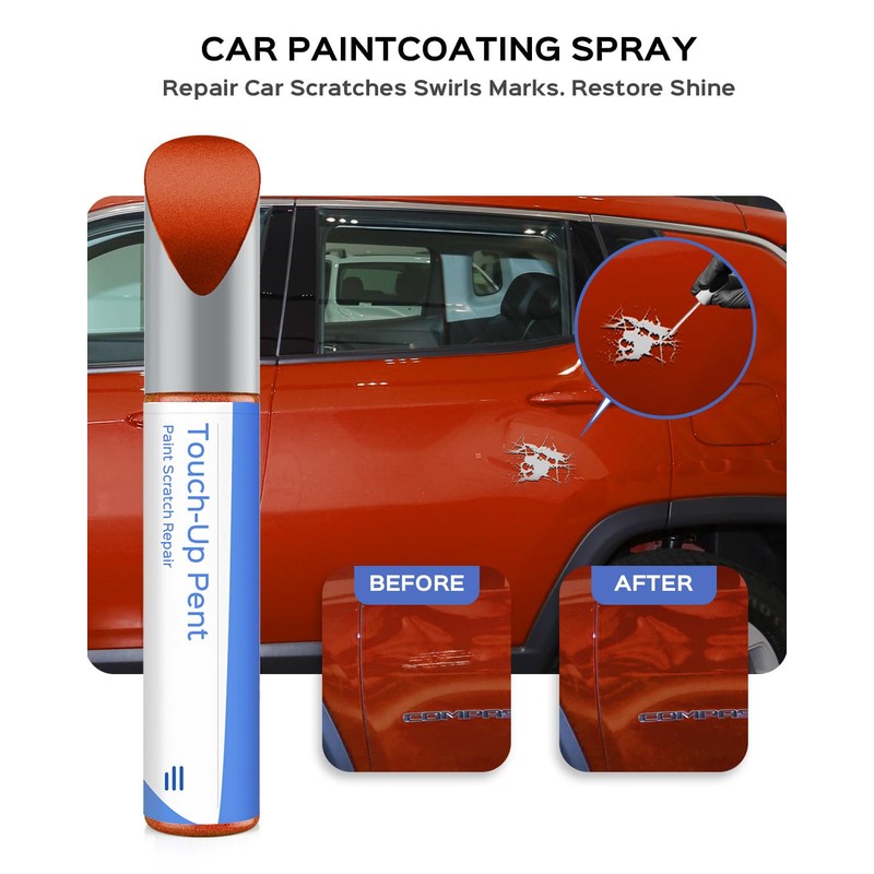 PARTS4EV PV6/DV6 Sunburst Orange Pearl Touch Up Paint Compatible with