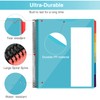 12 Pocket Project Organizer, Forvencer 1/6-cut Tab Binder Organizer with
