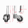LUXUFUL 1" Swivel Stem Ball Caster Wheel, Zinc Alloy Antique