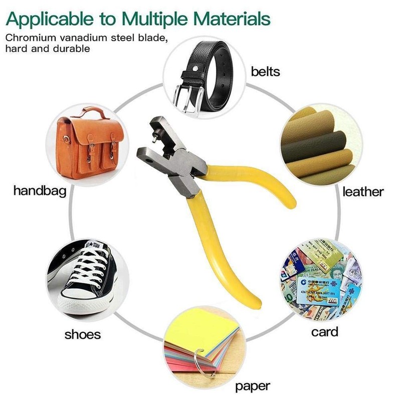 Leather Hole Punch Plier,Vkermury Universal 2mm Hand Leather Strap Watch