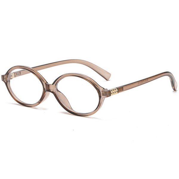 Onrtry Retro Oval Glasses for Women Men Fake Nerd Glasses