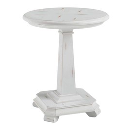 Progressive Furniture Belhamy Park Round End Table, Chalk White