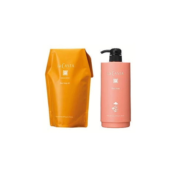 New ra・kasuta aromaesute Hair Soap 48 600 Refill, for Cartridge Container Set