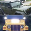 Nilight 2PCS Hood Mounting Brackets for 07-16 Jeep Wrangler JK