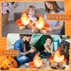 PullCrease Campfire Plush Toys Fake Fire Firewood Plush Pillow Woodland
