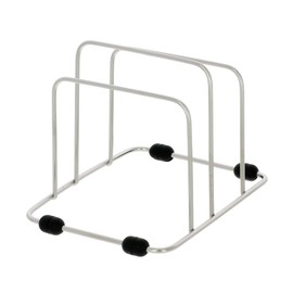 Takagi Stainless Steel Cutting Board Stand, Double Cutting Board Storage, Rubber Legs, Silver, Kitchen Storage, Cutting Board, Clean Storage, Stand, Simple Kitchen