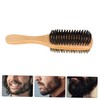 Ipetboom 1pc Male Dual-sided Beard Brush Boar Bristles and Handle