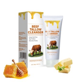 TUOSHITONG Tallow Face Wash,Natural Moisturizing Face Cleanser,Deep Cleansing & Hydration,Reduces Pores,Balances Oil,Soothes Dryness,Promotes Healthy Glow,Natural Nourishing Formula for All Skin Types 3.53 oz