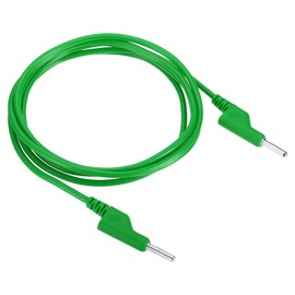 PATIKIL 4 mm Banana Plug to Banana Plug Test Leads 4 mm Outer Diameter Copper Flexible Stackable Cable Line Wire for Multimeter Electrical Test Jumper 2 m / 6.56 ft Green