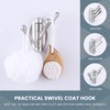 Suyar Brushed Nickel Bathroom Towel Hook, Solid Metal Robe Holder