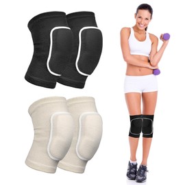 EUYKQNOI 2 Paar Knieschoner Tanzen, Volleyball Knieschoner Damen M,knieschoner volleyball damen Knieschoner Handball Verdickung Schwamm, Knieschoner Sport, Elastische Kollision Vermeidung Knee Pads