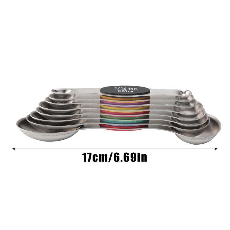 Magnetic Measuring Cups and Spoons Set, Stainless Steel Measuring Spoons