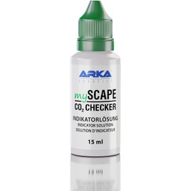 ARKA mySCAPE-CO2 Checker Liquid - 15 ml - Reliable CO2 Monitoring with Colour Display Essential for Precise Aquascaping in Freshwater Aquariums