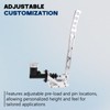 anwenchapey Drift Hydro E-Brake Racing Hydraulic Handbrake Long Arm Silver