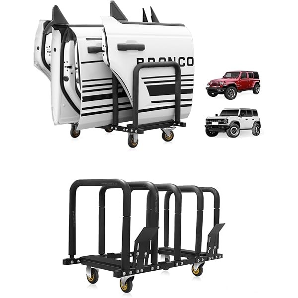 Door Hanger Storage Rack Bracket Holder Compatible with 2007-2024 Jeep