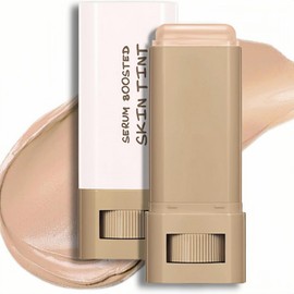 Serum-Infused Skin Tint Stick Foundation - Matte Beauty Balm Concealer | Long-Lasting, Hydrating Coverage for All Skin Types | Waterproof Face Foundation with a Natural Finish