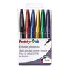 Pentel Pack of 6 Flexi Felt-tip Pens for Sketching /