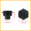 REPAIROCK 2pcs 63mm Universal Round Black Air Conditioning Vent Deflector