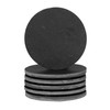 Argon Tableware Round Slate Coasters - 10cm - 6 Piece