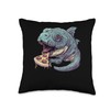 Kuhli Loach Eating Pizza Throw Pillow