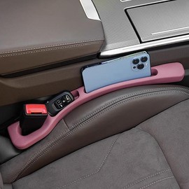 Car Seat-Gap Filler Organizer, Waterproof Car Seat-Gap Plug Strip, Grooves Seat-Gap Storage, Auto Interior Accessories:_Red_one-size