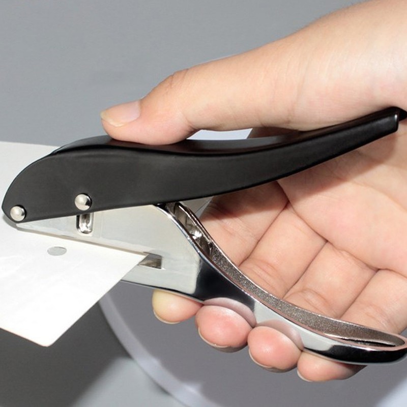 8mm Single Hole Punch Heavy Duty Handheld Puncher Portable Punching