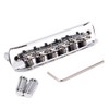 Alnicov Chrome Adjustable Saddle Bridge with Thimbles for Mustang Jaguar