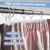 LANSKYLAN Pack of 40 Metal Curtains, Curtain Rings, 30 mm