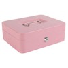 xydled Locking Steel Large Cash Box with Removable Coin Tray