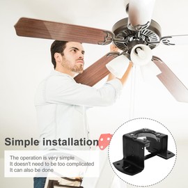 Garneck Universal Ceiling Fan Mounting Bracket Kit for Cathedral Canopy - Sloped Ceiling Fan Adapter Box - Ceiling Fan Parts for Living Room, Bedroom