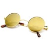 zeroUV - Retro Round Sunglasses for Men Women with Color