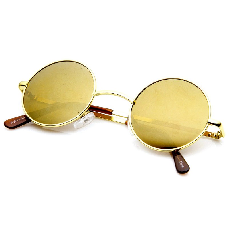 zeroUV - Retro Round Sunglasses for Men Women with Color