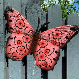 SDMAX Garden Butterflies Wall Sculptures Wall Art Home Garden Decoration Butterflies XL LARGE