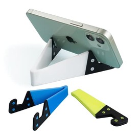 Soporte portátil para teléfono celular para escritorio, soporte plegable de bolsillo para teléfono móvil de viaje, soporte universal mejorado en forma