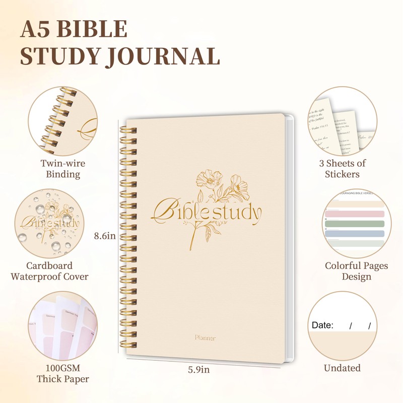 Bible Study Journal - Church Notes Journal - Soap Bible