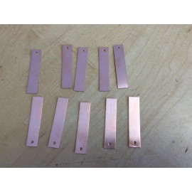 MELBY OUTDOORS QTY 50-BLANK COPPER TRAP TAGS/TRAPPING SUPPLIES/TRAPS