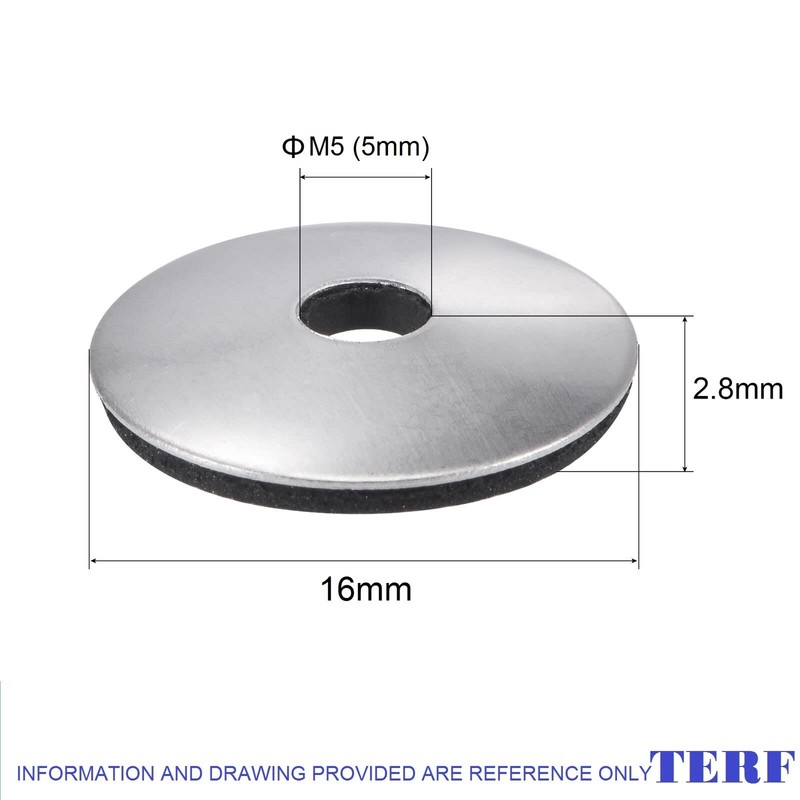 TERF® Bonded Sealing Washers M5 (5mm) X 16mm X 2.8mm