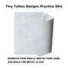 1pc White Tiny Tattoo Practice Skin Double Sided Silicone Tattoo