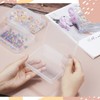 ISKYBOB 6 Packs Rectangle Small Clear Plastic Storage Containers Box
