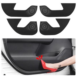 LUNQIN Car Door Anti Kick Pad for Toyota RAV4 2019 2020 2021 2022 2023 2024 2025 Accessories Protector Mat Dirty Collision Stickers Inner Decorative（Not for 2026