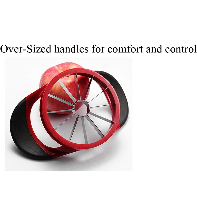 Apple Slicer, Sturdy and Sharp, Easy Grip Apple Corer Slicer,