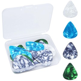 20 PCS Guitar Picks，Mixed Colorful Plectrums，For Acoustic, Ukulele Plectrum, Electric Guitars,Multiple thicknesses 0.46mm 0.71mm 0.96mm 1.2mm