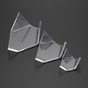 Hipiwe 12 Pcs Acrylic Triangle Display Holder - Display Easel